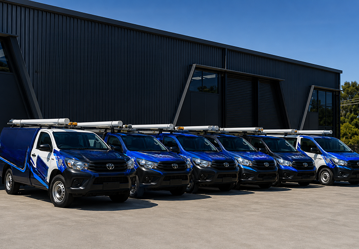 Fleet of Normanhurst Blocked Drains plumbing vans