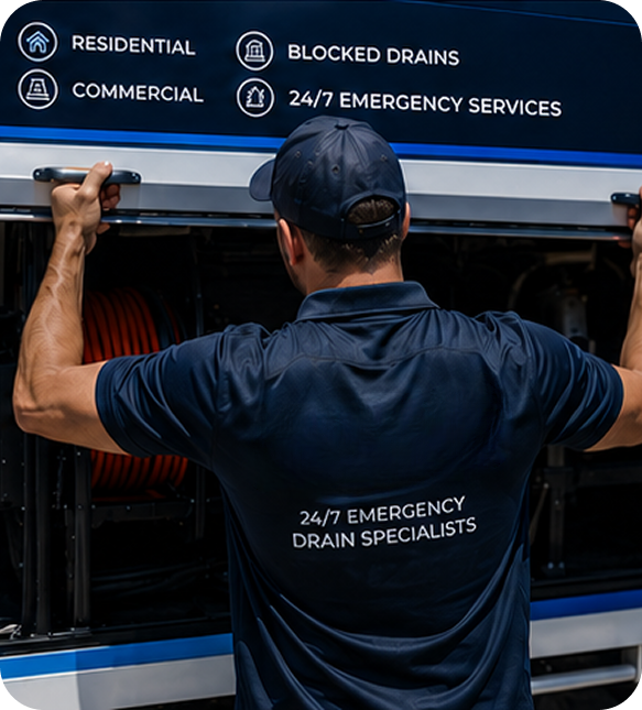 Licensed blocked drain plumber servicing a Normanhurst home